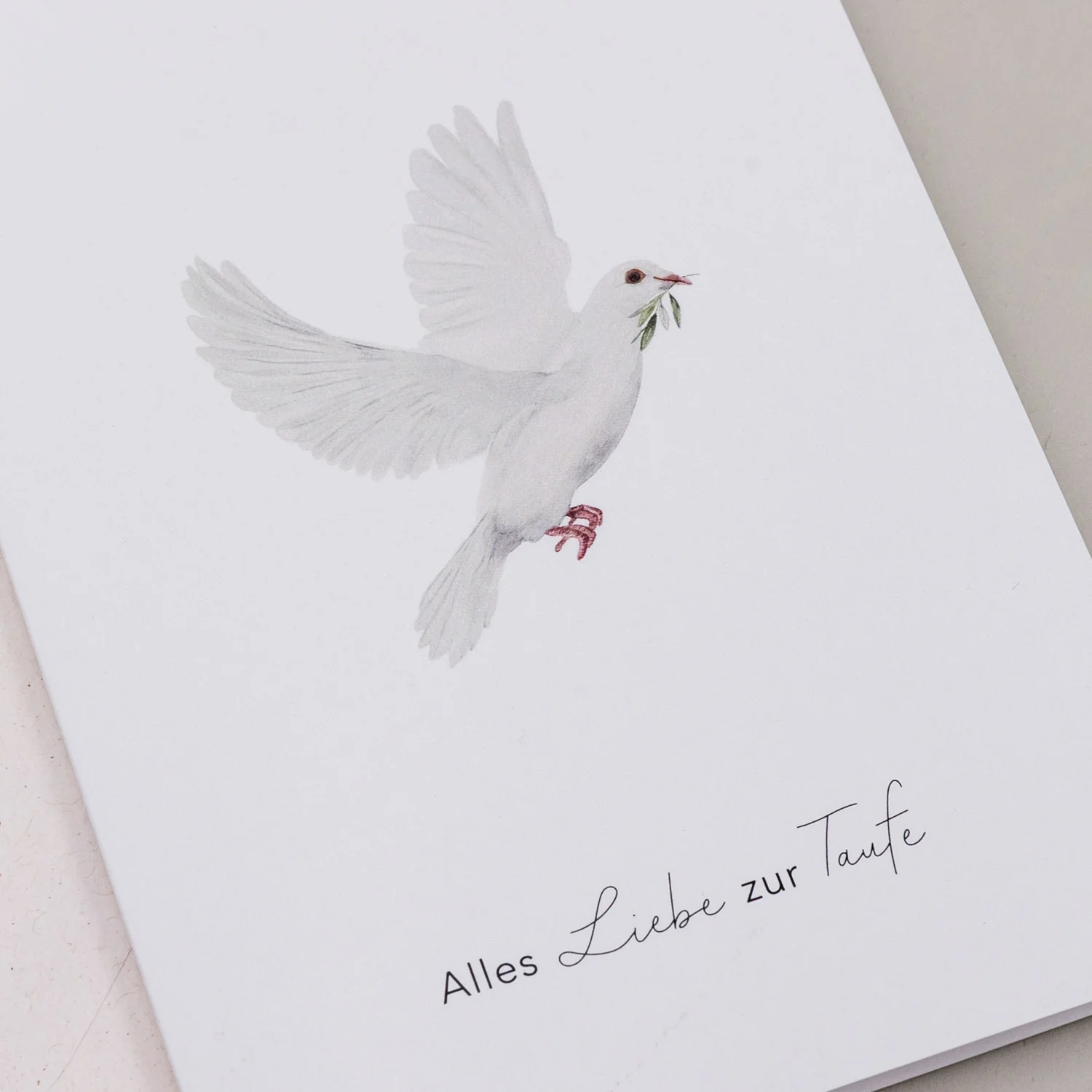 Klappkarte Taube – Bild 3